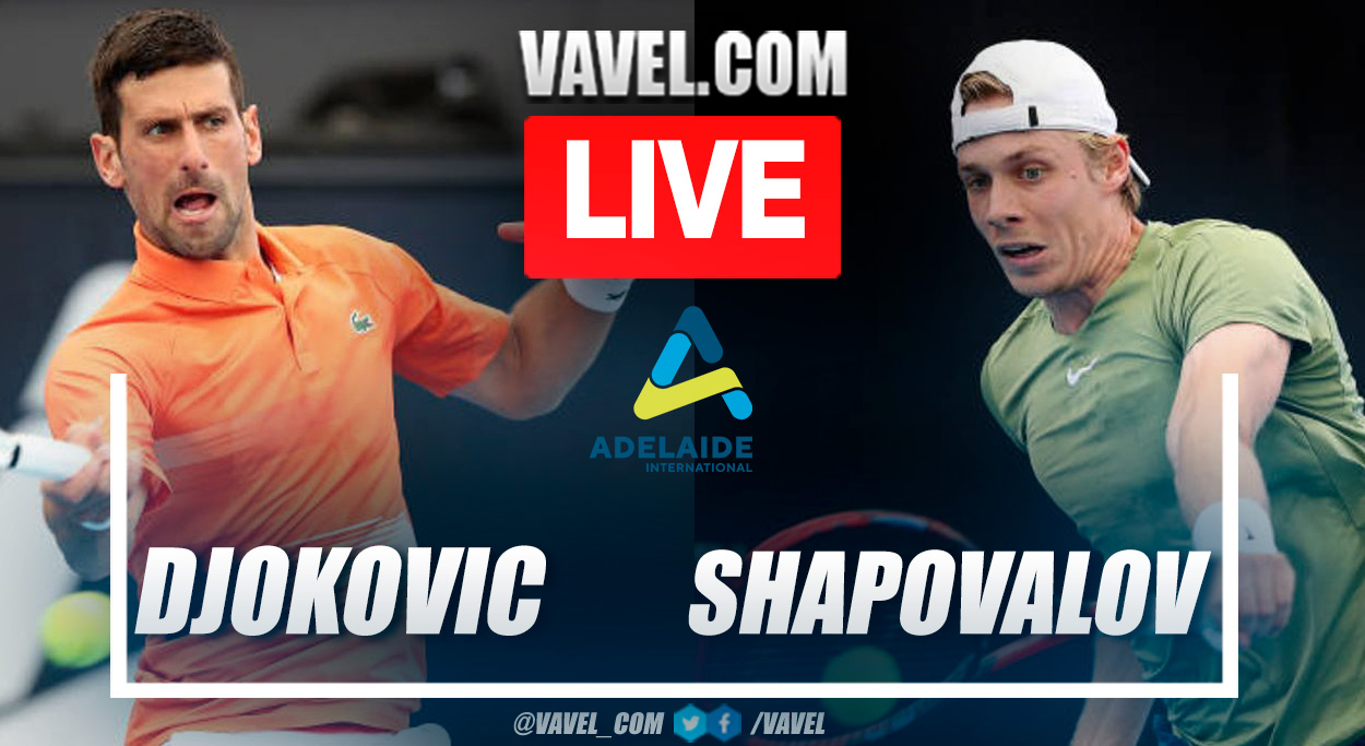 Summary and highlights of Novak Djokovic 2-0 Dennis Shapovalov at ATP Adelaide