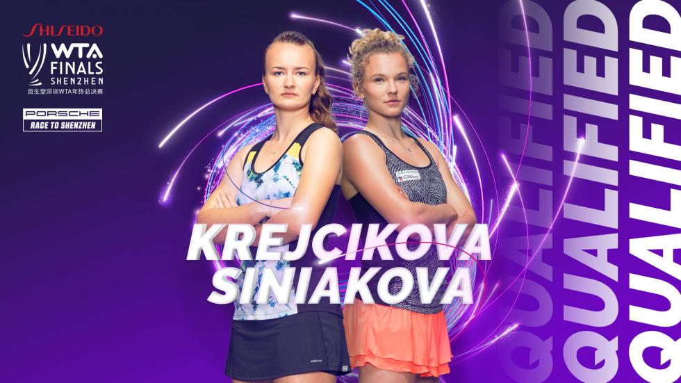 Barbora Krejcikova and Katerina Siniakova qualify for the WTA Finals