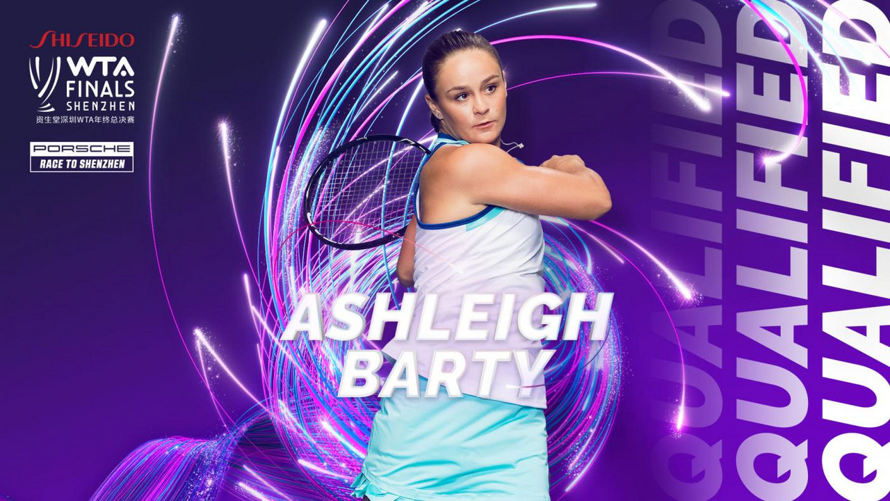 Ashleigh Barty qualifies for the WTA Finals