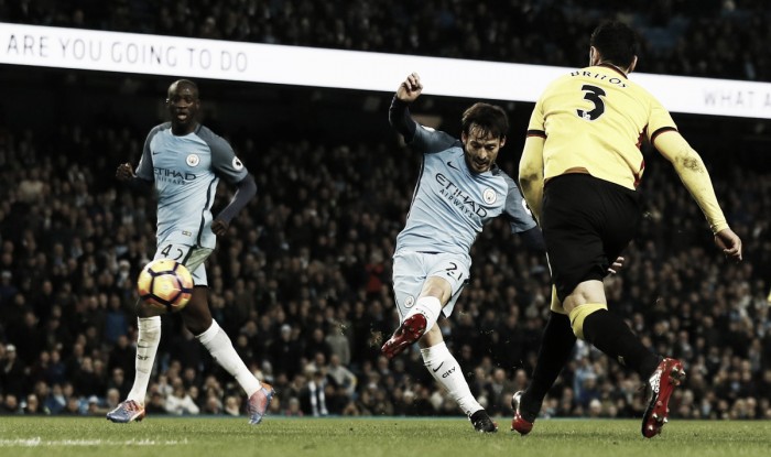 Premier League - Zabaleta e Silva risollevano il Manchester City: 2-0 al Watford