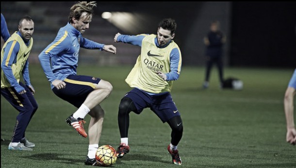 Último entrenamiento del Barcelona antes del Clásico Último entrenamiento del Barcelona antes del Clásico