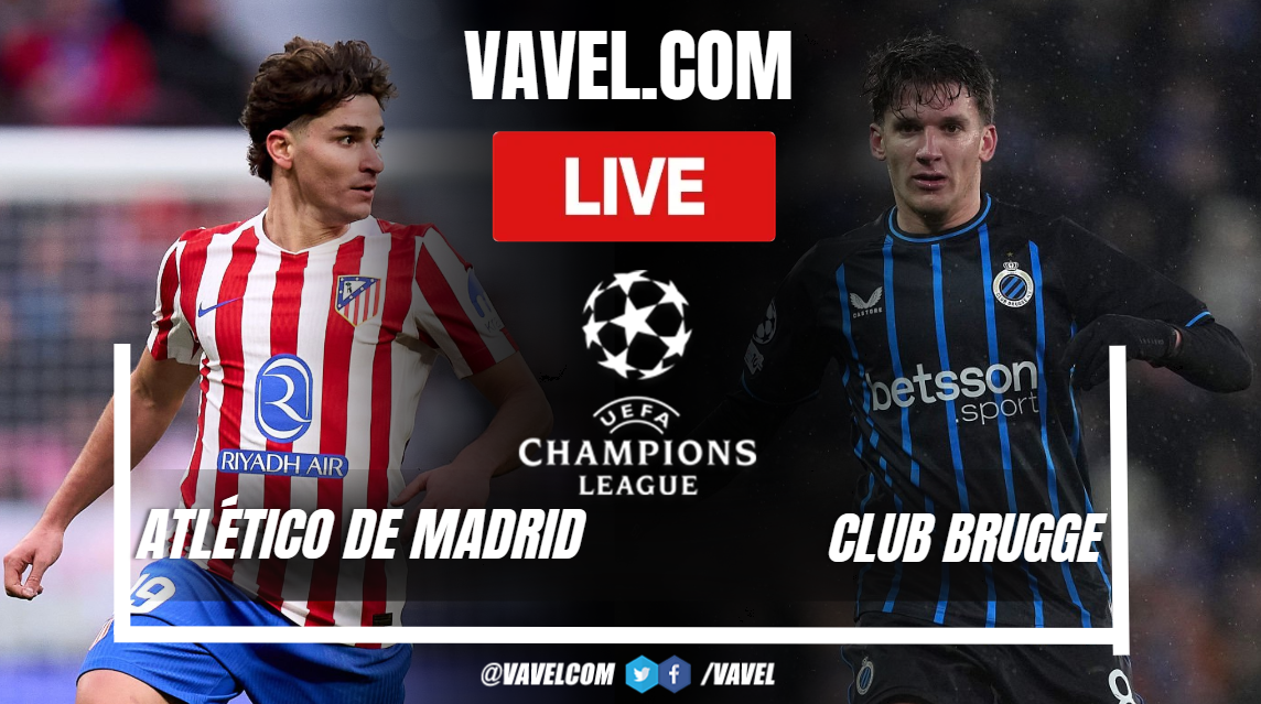 Atletico Madrid vs Club Brugge LIVE Score Updates in UEFA Champions League Match