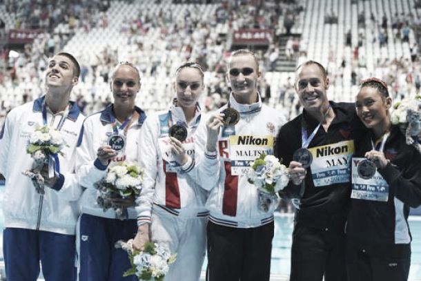 Kazan 2015, Nuoto sincronizzato: Minisini-Perrupato di bronzo