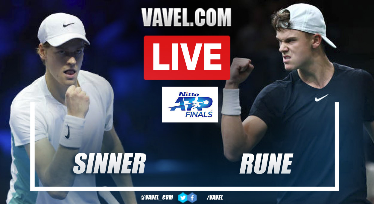 Highlights and points of Sinner 2-1 Rune in ATP Finals