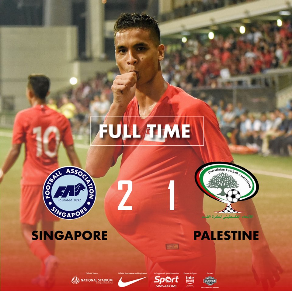 Defensive duo do the damage as Singapore sink Palestine Defensive duo do the damage as Singapore sink Palestine