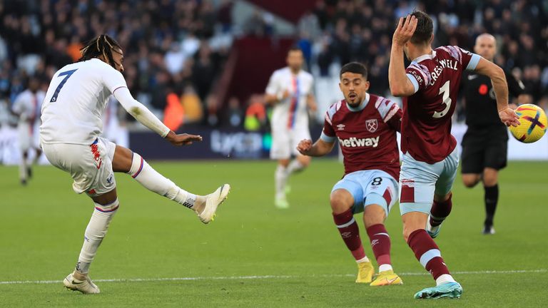 Goals and Summary of West Ham 1-1 Crystal Palace in the Premier League