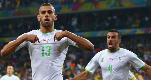 Algeria1-1 Russia: Slimani header sends North Africans through