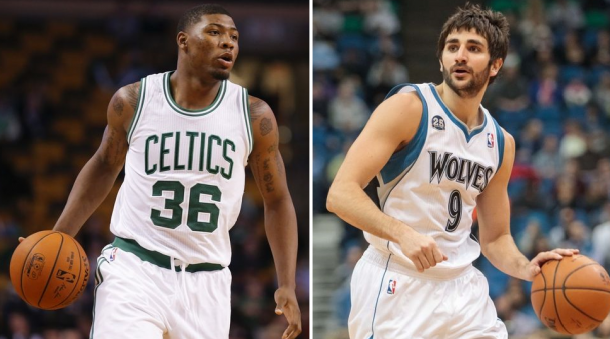 Marcus Smart, Ricky Rubio Out With Ankle Sprains