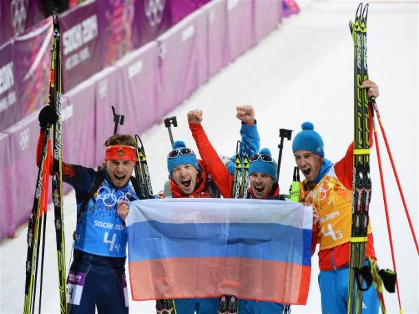 Rusia se lleva el último oro en biatlón