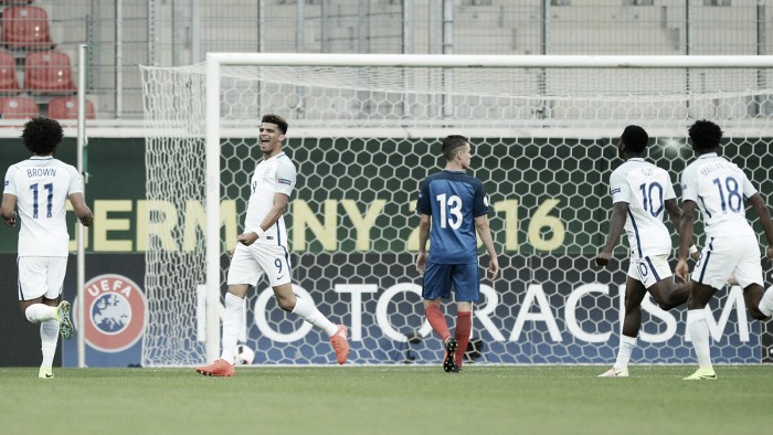 France under-19 1-2 England under-19: Superb start sees Young Lions take three points