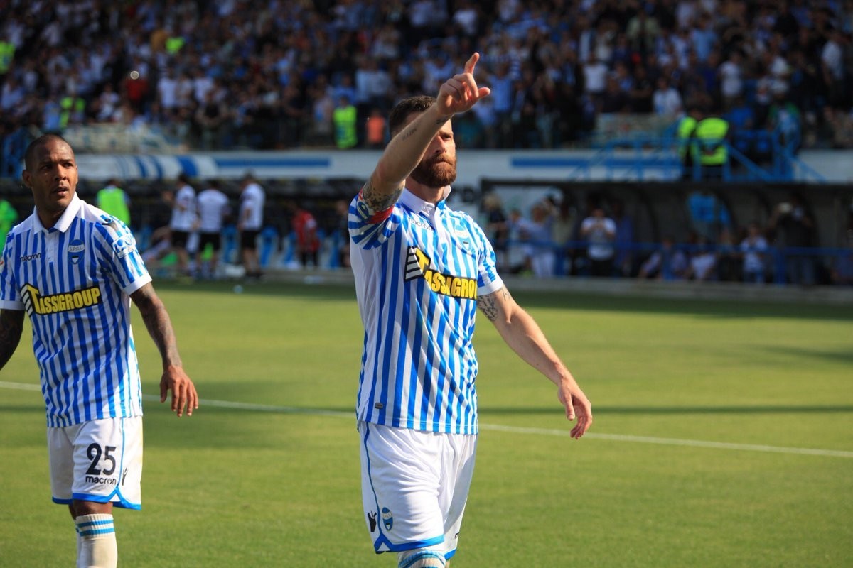 Serie A - SPAL: la gioia di Antenucci dopo la vittoria contro la Sampdoria