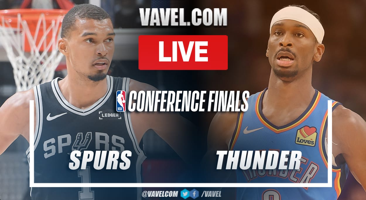 San Antonio Spurs vs Oklahoma City Thunder LIVE Score Updates in NBA Playoffs Game
