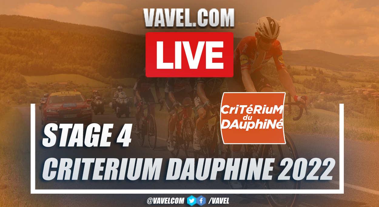 Critérium Dauphiné 2022: Live Stream Updates and How to Watch Stage 4 between Montbrison and La Bâtie d'Urfé Critérium Dauphiné 2022: Live Stream Updates and How to Watch Stage 4 between Montbrison and La Bâtie d'Urfé