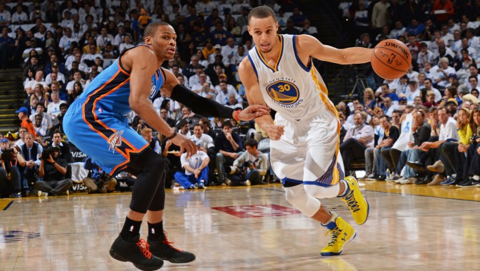 NBA Playoffs - Westbrook sfida Curry: gara-6 tra Thunder e Warriors è già iniziata