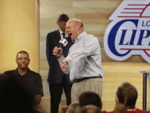 Steve Ballmer Electrifies Crowd During Clippers Introduction