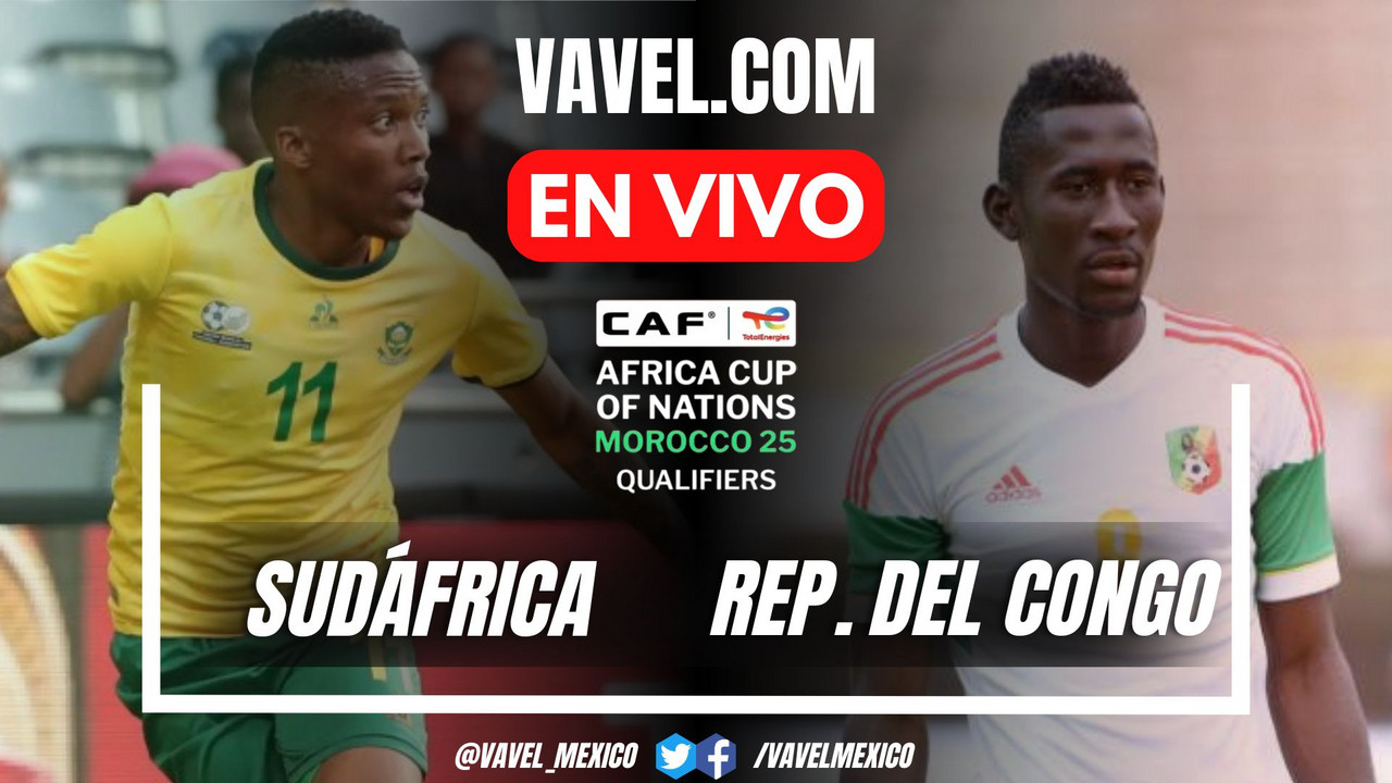 Resumen y goles: Sudáfrica 5-0 Congo en Clasificación Copa África | 11 Octubre 2024