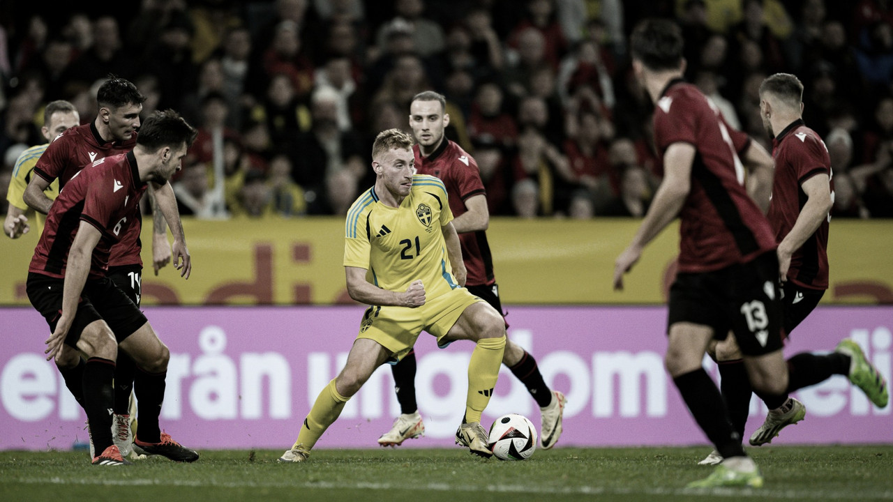 Suécia vence Albânia de Sylvinho em jogo equilibrado