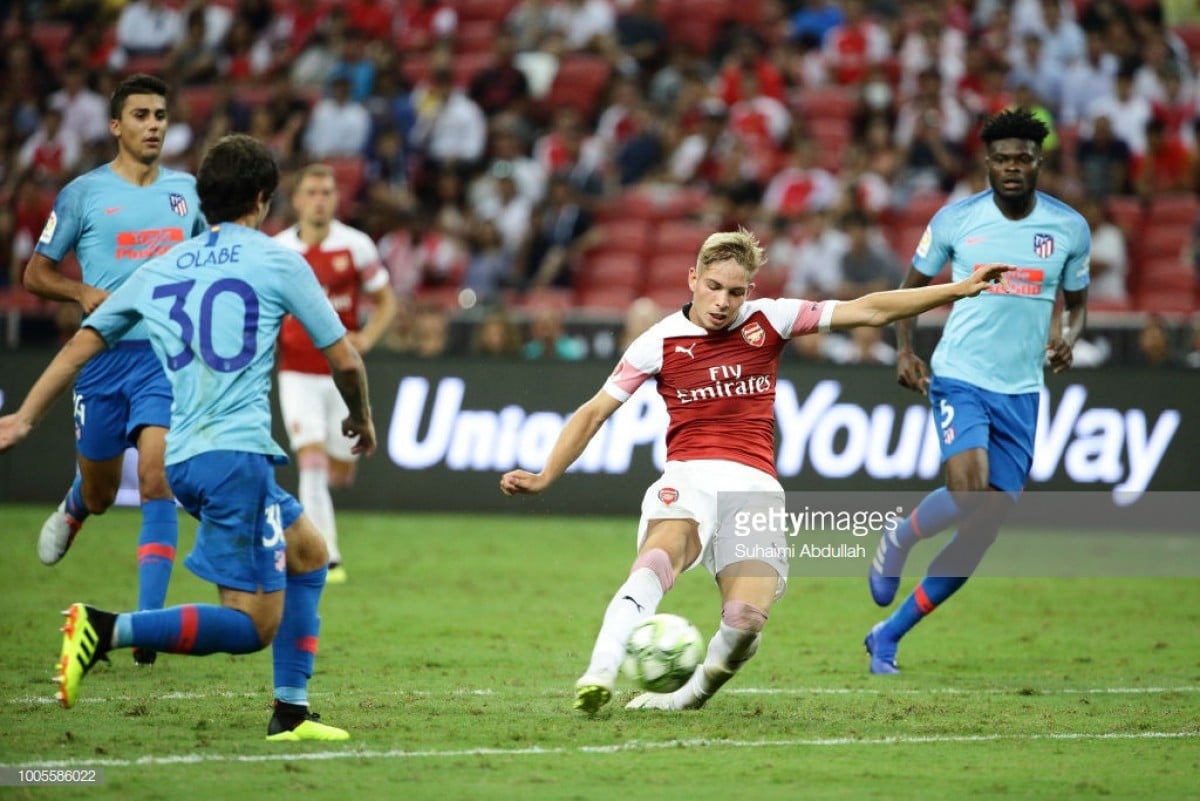 Emery praises Smith Rowe after strong performance against Atletico Madrid