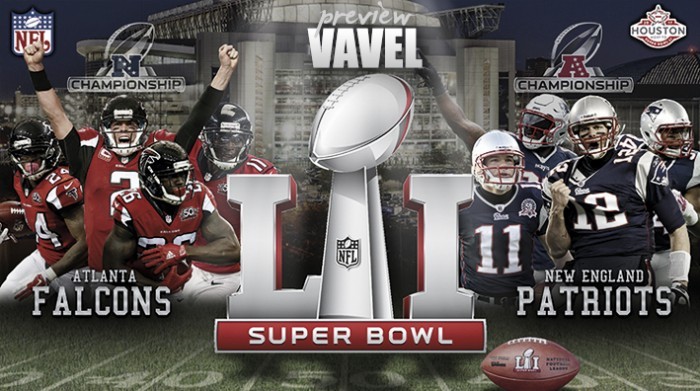 No jogo do ano, Falcons e Patriots duelam em busca do anel de campeão do Super Bowl LI