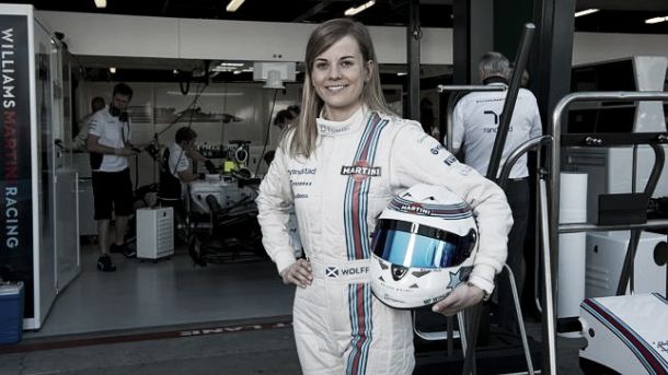 Susie Wolff estreia-se nos treinos livres no GP da Grã-Bretanha Susie Wolff estreia-se nos treinos livres no GP da Grã-Bretanha