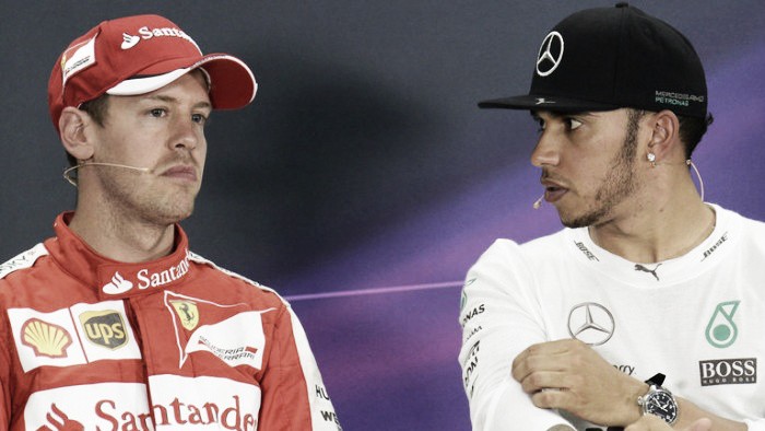 Hamilton heads for title, questions for Vettel