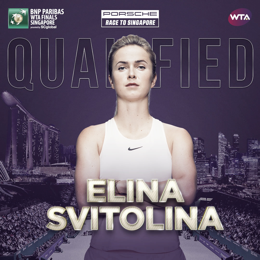 Elina Svitolina qualifies for WTA Finals