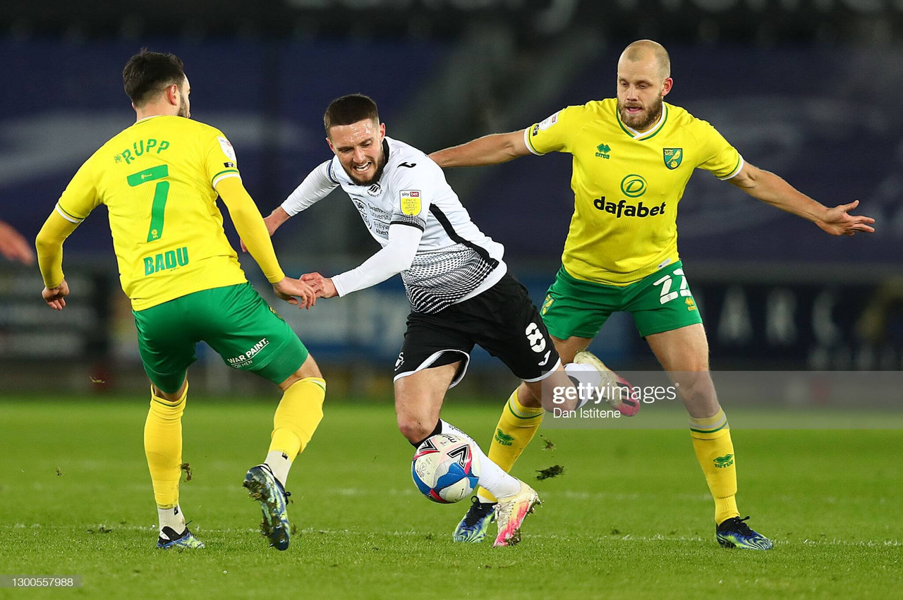 Swansea City 2-0 Norwich City: Clinical Swans battle past table-toppers Norwich City