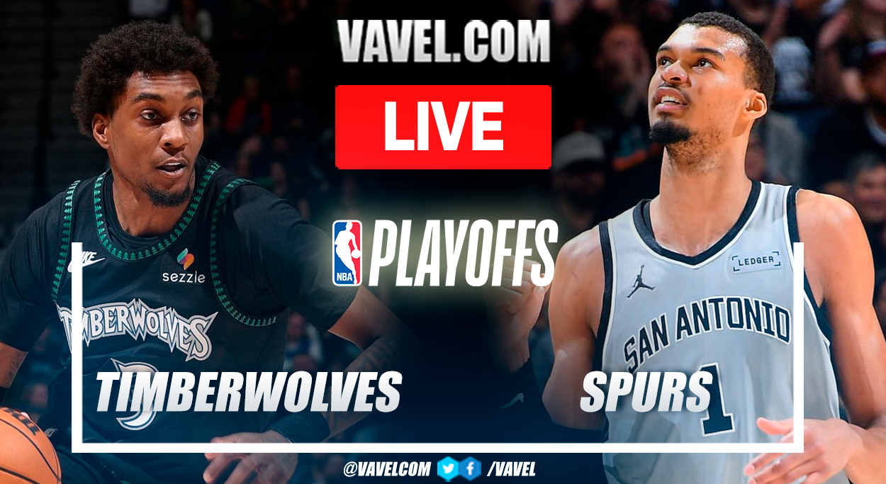 Minnesota Timberwolves vs San Antonio Spurs LIVE Score Updates: Second game of the NBA Playoffs (17-24)