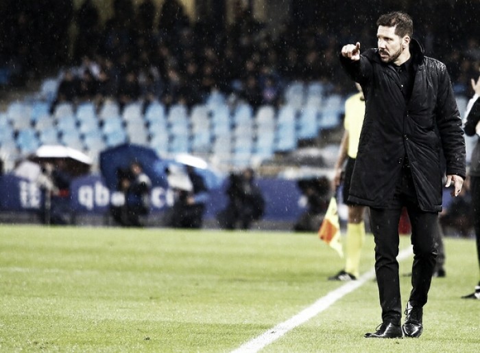 Simeone reconhece superioridade da Real Sociedad em revés: "Tiveram muito mérito na vitória"