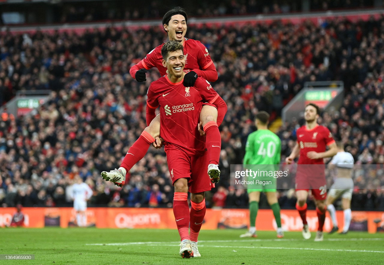 Liverpool 3-0 Brentford: Dominant second half showing fires Reds to second 