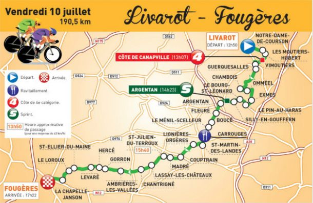 Tour de France, 7° tappa: a Fougères battaglia tra velocisti