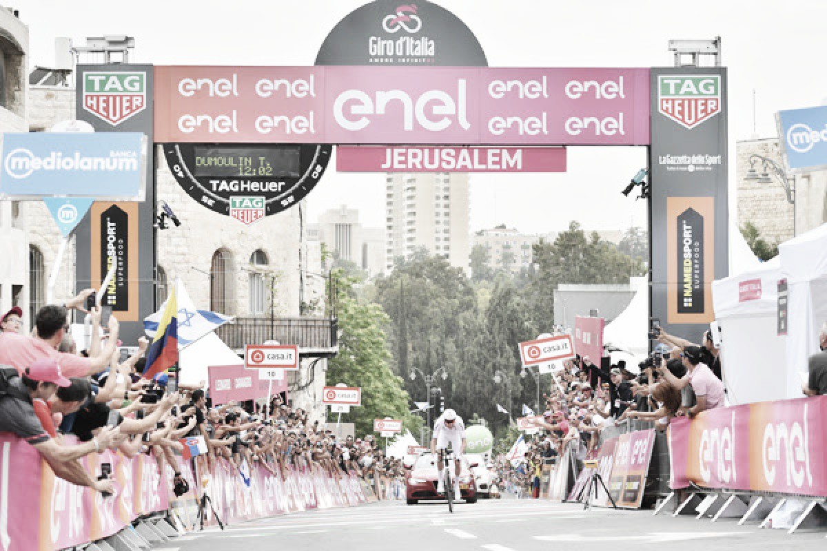 Giro d'Italia, Dumoulin vince il prologo di Gerusalemme ed è subito maglia rosa
