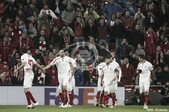 Athletic Club - Sevilla FC: puntuaciones del Sevilla, ida de los cuartos de la Europa League