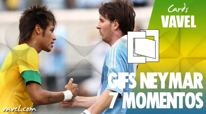 GIFS: 7 grandes momentos de Neymar contra a Argentina GIFS: 7 grandes momentos de Neymar contra a Argentina