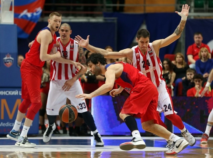 Eurolega - Al CSKA gara 1: Stella Rossa al tappeto con Teodosic ed Hines (84-74)