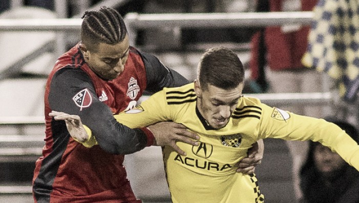 The first leg ends in a stalemate between Columbus Crew SC and Toronto FC