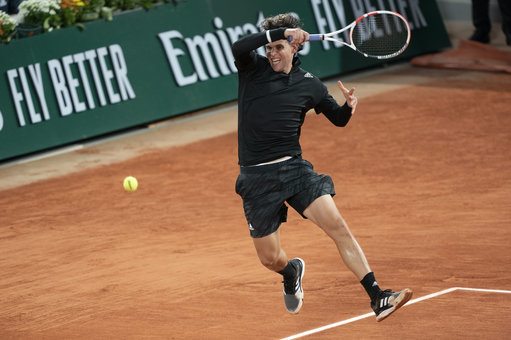 French Open: Dominic Thiem downs Jack Sock to reach round three