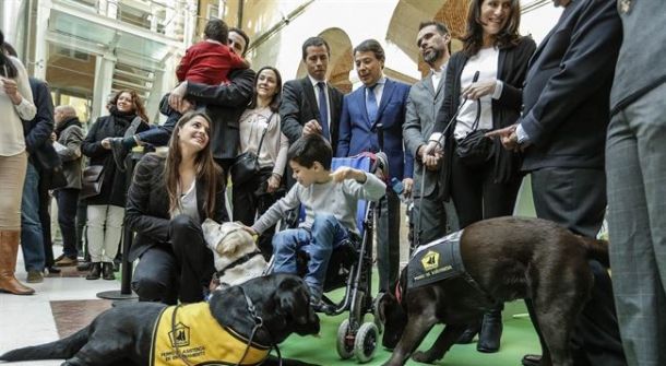 Madrid abre las puertas de sus espacios públicos a todos los perros de asistencia