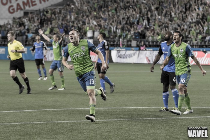 Dempsey and Morris power Seattle Sounders past unfortunate San Jose Earthquakes in 2-0 win Dempsey and Morris power Seattle Sounders past unfortunate San Jose Earthquakes in 2-0 win