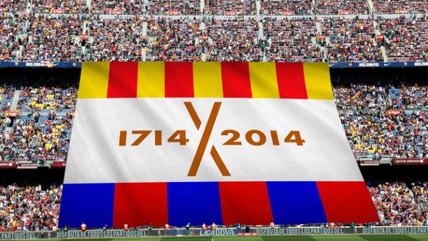 El Barça prepara un 'tifo' para conmemorar el Tricentenari
