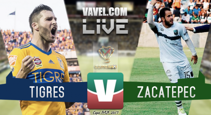 Resultado y goles del Tigres (1-3) Atlético Zacatepec Copa MX 2017