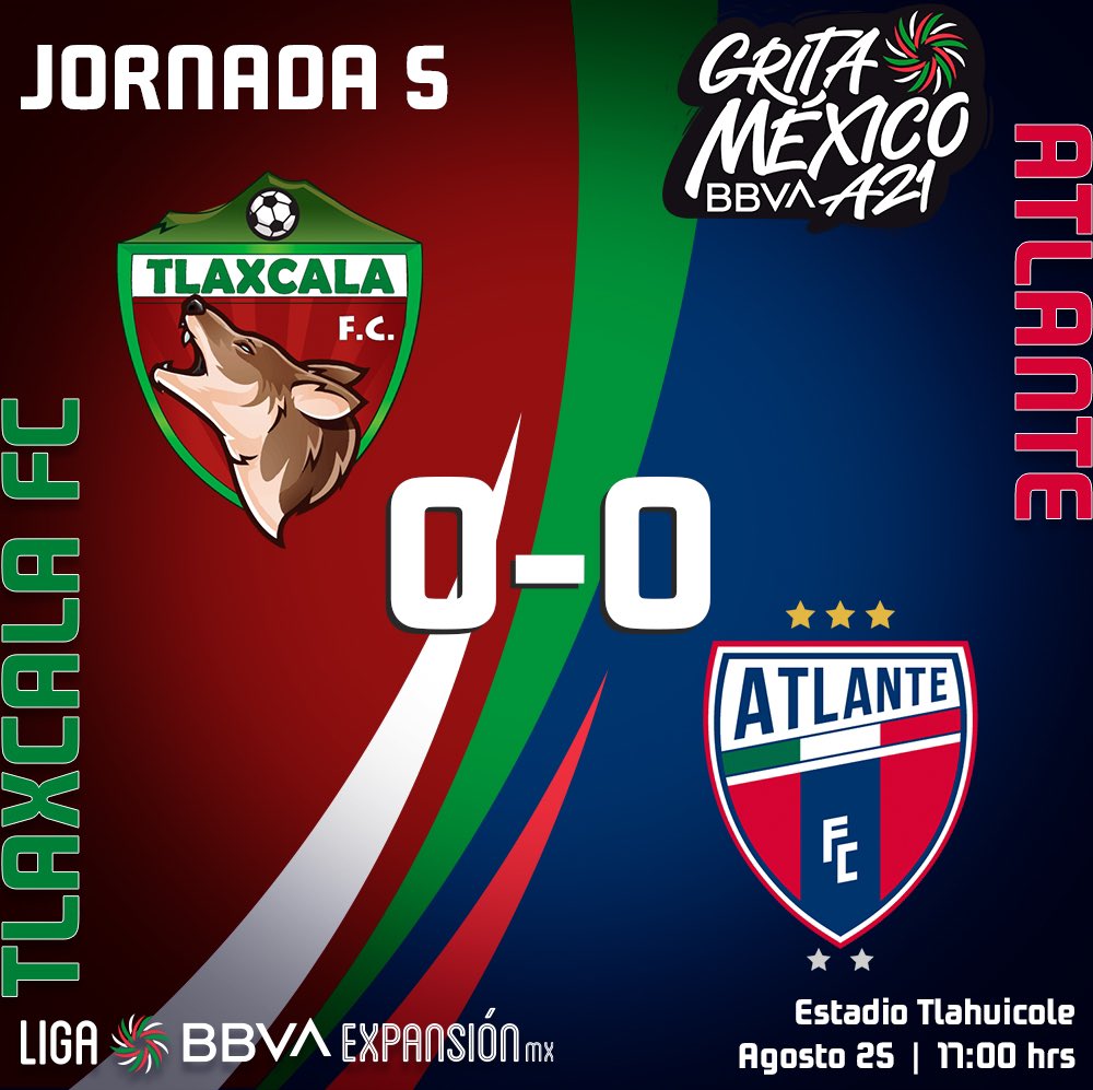 Tlaxcala y Atlante se guardan los goles en el Tlahuicole Tlaxcala y Atlante se guardan los goles en el Tlahuicole