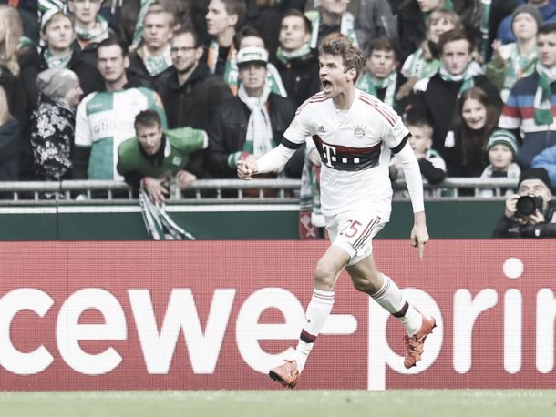 Werder Bremen 0-1 Bayern Munich: Müller's finish seals ninth straight win