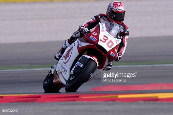 Will Nakagami dominate in Aragon after topping Moto2 timesheets on Day 1?