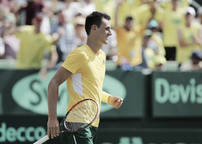 Davis Cup, Tomic replica a Isner e pareggia per l'Australia