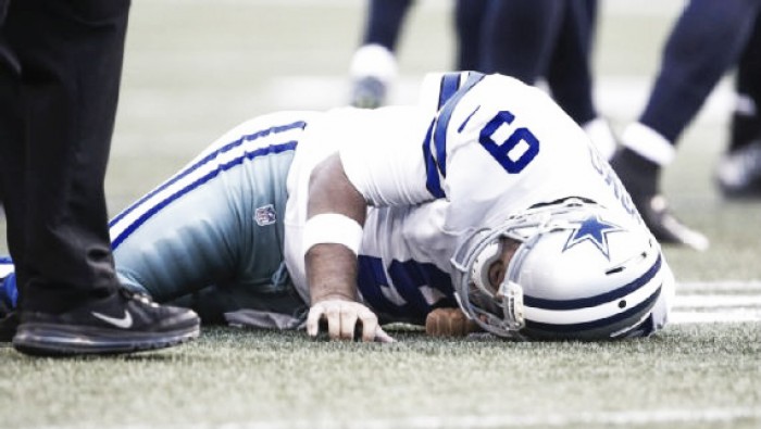 Tony Romo quebra osso das costas e não tem previsão de volta