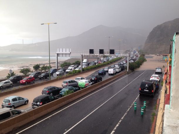 La lluvia hace estragos en Gran Canaria