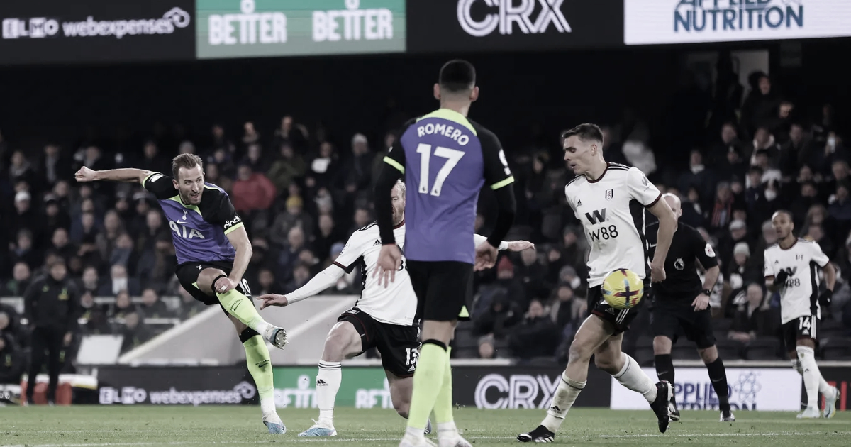 Harry Kane marca gol da vitória do Tottenham sobre Fulham na Premier League e vira maior artilheiro da história do clube