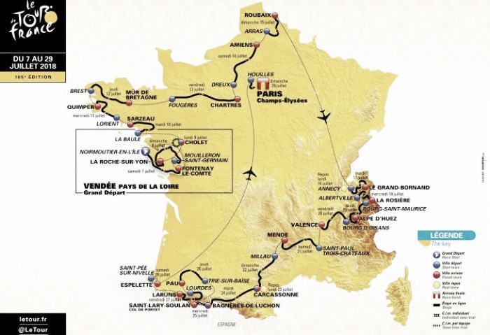 El Tour de Francia repite sus invitaciones para la edición de 2018