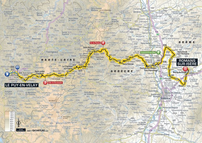 Tour de France 2017, 16° tappa: Le Puy-en-Velay – Romans-sur-Isère, velocisti in scena